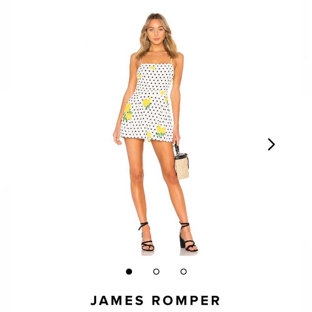 Lovers + Friends James Lemon Print romper